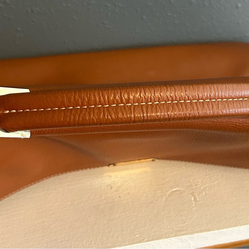 Vintage Longchamp Le Foulenne Tan Leather Attache Briefcase - Picture 14 of 15